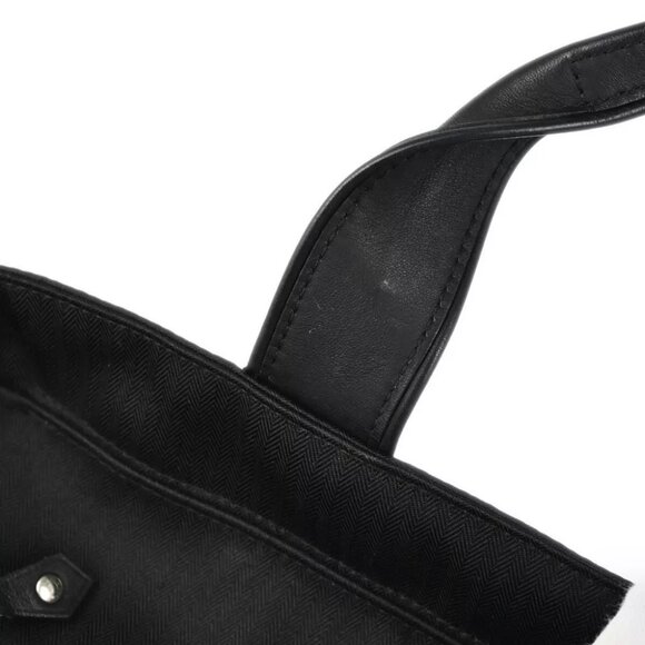 Hermes Black Chevrons Acapulco PM Tote Handbag - Picture 8 of 10